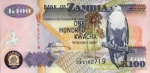 Zâmbia - P-38h - Cédula de 100 Kwacha 2009 Flor de Estampa - África