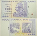 Zimbabwe - Cédula Original de 10.000.000.000 (Dez Bilhões) Dólares 2008 P-85a Fe - África