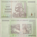Zimbabwe - P-90a - Cédula Original de 50 Trilhões de Dólares 2008 Flor de Estampa com pequenos sinais de manchas na lateral esquerda - Cédula rara, valor nominal 50.000.000.000.000 - África