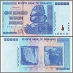Zimbabwe - P-91a - Cédula Original de 100 Trilhões de Dólares 2008 Flor de Estampa - Cédula rarissima, valor nominal 100.000.000.000.000 - África
