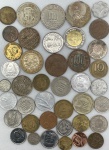 Lotão com 40 Moedas sem repetir Paises: São 40 Paises: Alemanha, Argentina, Australia, Africa do Sul, Austria, Bolivia, Belgica, China, Canadá, Chile, Colombia, Costa Rica, Caribe, Coréia do Sul, Dinamarca, Egito, Euro, Estados Unidos, França, Fiji, Grécia, Holanda, Hong Kong, Israel, Inglaterra, India, Itália, Japão, Noruega, Malasia, México, Paraguai, Peru, Portugal, Suiça, Singapura, Tailandia, Tokelau, Uruguay e Venezuela - Moedas Circuladas de vários metais. Kit 2