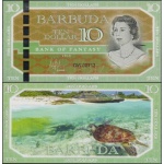 Barbuda - Fantasia - Cédula de 10 Dollars 2019 Fe Rainha - América