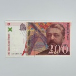 Cédula flor de estampa 200 francos 1997 valor de catalogo 65 dólares PICK 15a