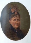 Jules Zermati (1880-1920). Retrato de Princesa Isabel. Óleo sobre tela colado em cartão.