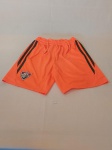 Short infantil original do fluminense Adidas na cor laranja e verde tamanho XS 8A, altura 35 cm, 100% poliester