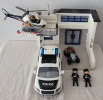 Playmobil Delegacia Posto Policial Helicóptero E Carro De Polícia - No Estado.