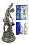 A111 -Jean Baptiste Germain (1841-1910) - Grande e bela escultura francesa em petit-bronze represent