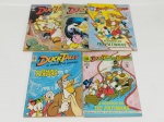 Lote com 5 gibis antigos Duck Tales - Disney - ATENÇÃO! Produto sendo vendido conforme estado. Se necessário, solicitar mais fotos, vídeos ou perguntas para análise via e-mail reidaantiguidade@gmail.com, Obrigado pela visita!