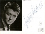 Ópera - Foto Postal com assinatura do cantor - HERBERT LACKNER / Muito bem conservada.