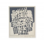 VICTOR VASARELY (1906 - 1997) - Composição Geométrica / Serigrafia sobre Papel / Assinado CID / Datado 1956 / Tiragem "E.A." / Med. Obra 35 x 29 cm - Med. Moldura 57 x 45 cm