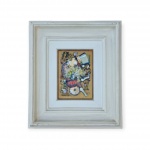 ALEXANDRE RAPOPORT (1929) - "Músico" / Óleo sobre Madeira / Assinado CIE / Datado 1979 / Med. Obra 31 x 23 cm - Med. Moldura 62 x 54 cm