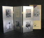 NOVO Porta Retrato em aço design triplo - suporta até 6 fotos - medida total 34x25 - acompanha caixa. 90