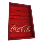 Portas chaves em madeira da Coco-Cola. Medidas 31x22 cm.