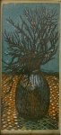 MAGDA SOLIZ FRENCH - Graciosa gravura representando natureza morta, intitulada "BAYBERRIES".