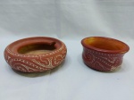 Lote de 2 bowls em cerâmica marajoara. Medindo 16,5cm x 6cm de altura.