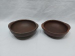 Lote de 2 cumbucas, bowl em cerâmica crua. Medindo 15,5cm x 5,5cm de altura.