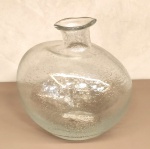 TOK&STOK - Garrafa decorativa em vidro artesanal - 18x18 cm.
