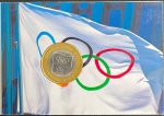 Lance Livre - BANDEIRA - Moeda de 1 Real 2012 Bandeira Olimpica - Circulada