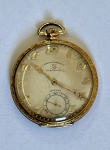 Relógio de bolso Chronometre Election  Grand Prix Berne 1914 em ouro 18K, toda caixa em ouro, máquin