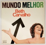 Disco de Vinil. Beth Carvalho. Mundo Melhor.1976. RCA-103.0177. Capa VG+; EncarteVG+eMídiaVG+