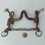 CULTURA GAÚCHA: FREIO antigo de cavalo em ferro | 12cm