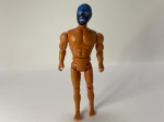 Boneco Luchador - The Magnificent Wrestler - Personagem: Mano Negra. Tam.: 20,5 cm. Material: Plástico duro. Articulação dos quadris mole.