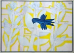 Renot - Pássaro azul e o recôncavo - Óleo sobre tela - ACSD. 100 x 120 cm -