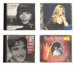 FRANÇA - Lote contendo 4 raros CDs de cantoras francesas, importados e ou não, entre elas JULIETE GRECO, ARLETTY, etc. Acompanha sua capa. Mede 14 x 12cm.