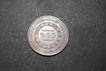 moeda de prata do Brasil, 200 reis de 1862 soberba, tons do brilho original e patina cinza rosada ho