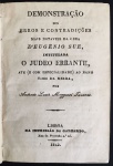 livro - conjunto de 6 obras raras encadernadas em 1 volume - O Judeo Errante - Antonio Lucio Maggess