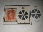 Brasil Império, selo de 10 réis, D. Pedro II, Barba Branca, carimbo mudo recortados, Paulo Ayres 3