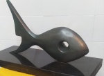 Ceschiatti - Espetacular escultura em forma de peixe, feita em bronze patinado. Peça bem imponente 3
