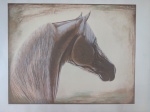 Carlos Passos, Cavalo, gravura, 61/100, 75x100cm, sem moldura
