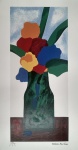 Aldemir Martins, Vaso com flores, gravura, Edição Póstuma,  50x26cm, sem moldura