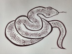 Fang, Horóscopo Chinês - Cobra, gravura, PI, 35x50cm, sem moldura