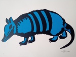 Gejo, Tatu Azul, gravura HC, 2010, 36x50cm, sem moldura
