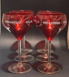 Taças da famosa champanhe, Piper Heidsieck, 6 unidades  novas sem uso, original comprada na vinícola