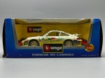 COLECIONISMO - Burago Porsche 911 Carrera, na cor branca . - Escala 1:18 - Na caixa.