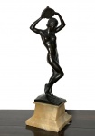 Elio de Giusto (1899-1935) Escultura Em Bronze Nu Feminino  Art Deco Assinado no Bronze e com base e