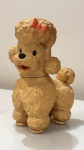 Rubbertoys Poodle de vinil antigo é raro, mede aproximadamente 28x20