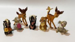 Coleção Bambi  - Sete Personagens de vinil antigos com aproximadamente 7 cms. de altura.