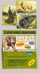 Envelope com 3 figurinhas promocionais Danone - Safari