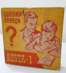 Quebra cabeça Resta 1 anos 60.  Na caixa original em boas condições.