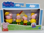 Mini Figuras Peppa Pig E Sua Família Dia De Chuva Hasbro