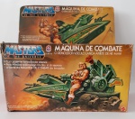 BRINQUEDO "MÁQUINA DE COMBATE DO HE-MAN" NA CAIXA ORIGINAL ANOS 80. BRINQUEDO EM MUITO BOM ESTADO.