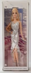 Boneca Barbie Collector The Look Vestido Prata - Mattel. Na caixa.