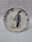 (86) Lindo prato decorativo em porcelana Villery & Boch, Design 1900.