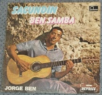 Lp Jorge Ben Sacundin Ben Samba, capa simples, ano 1982, capa e disco vg+
