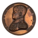 Medalha Comemorativa. Império. D.Pedro II - Pedra Fundamental da Santa Casa de Misericórdia - RJ. Da