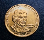 20 REAIS BRASIL 1995 - Ouro (.900) 8 g 22 mm - PROOF MBC - O-739 - Edição comemorativa Ayrton Senna